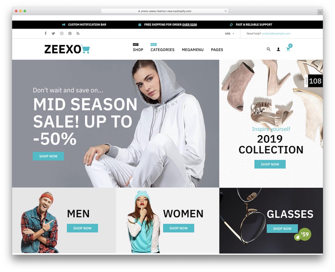 zeexo shopify 订阅主题