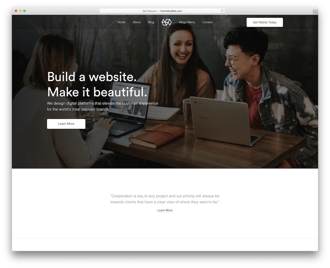 webify الأعمال المحلية موضوع وورد