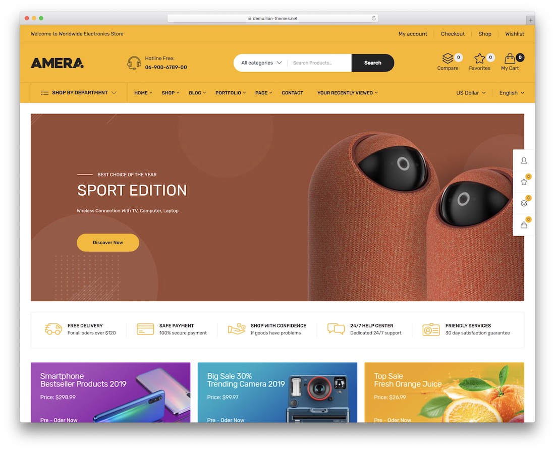 amera wordpress cd dvd 主题