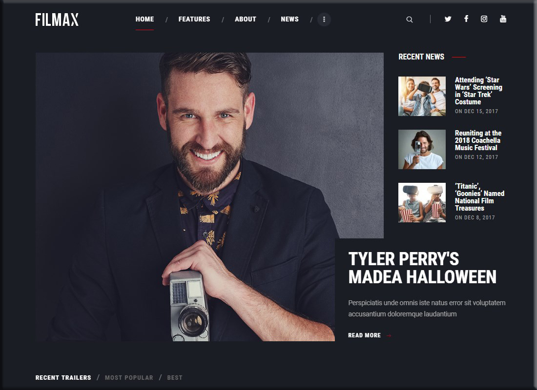 Filmax | WordPress Theme für Filmmagazine