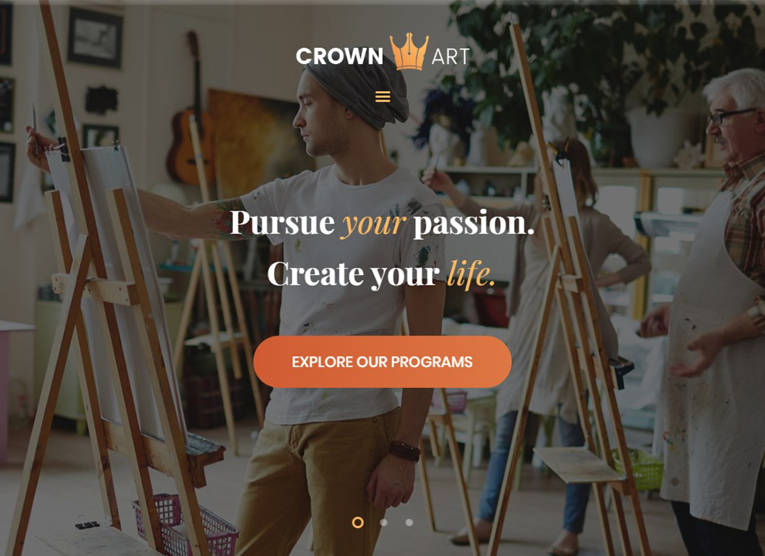 Kronenkunst | WordPress-Theme der Kunstschule