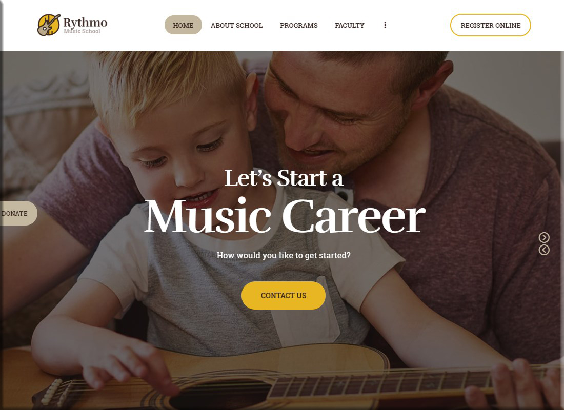 Rhythmus | Musikschule WordPress Theme