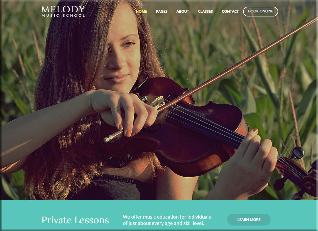 Melodie | Musikschule WordPress Theme