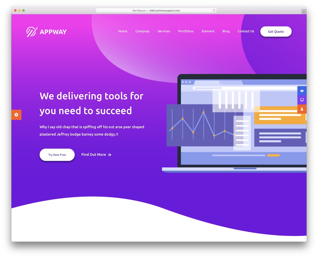 тема WordPress для запуска appway