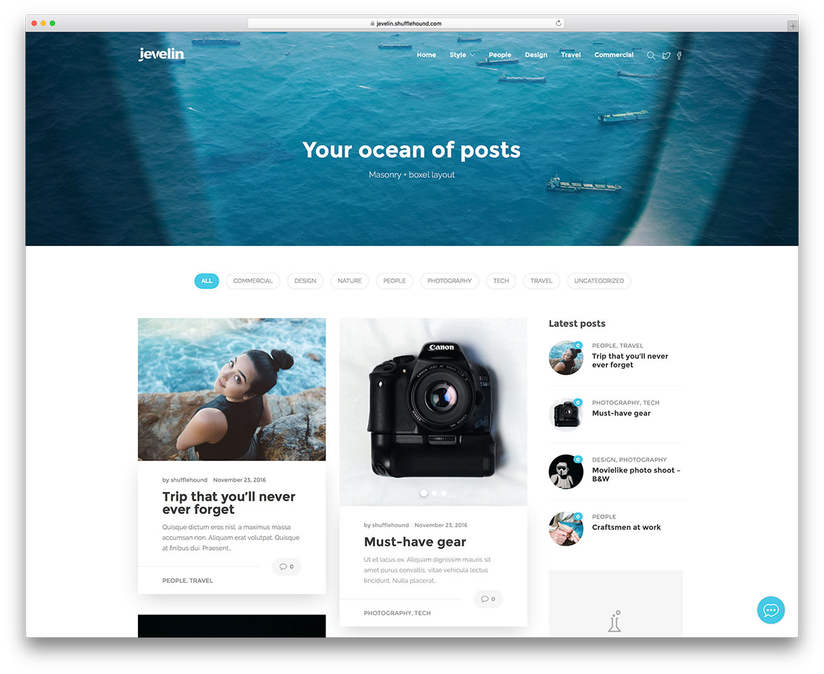 jevelin-Minimal-wordpress-blog-theme