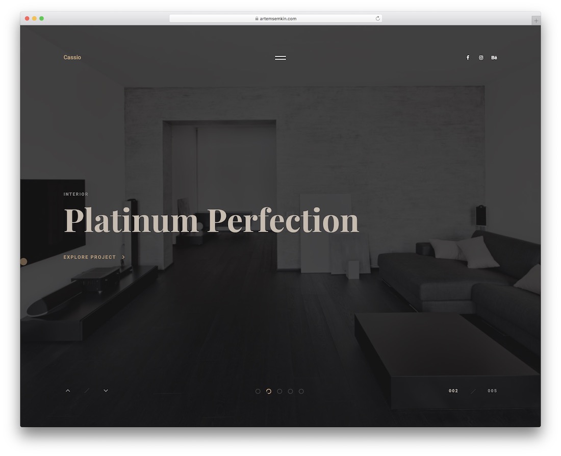 tema de wordpress de pantalla completa de cassio