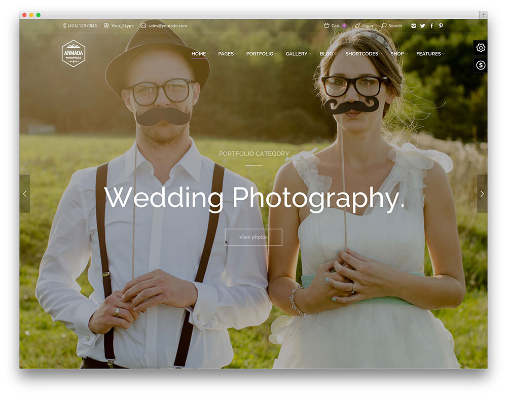 armada - full screen photography portfolio