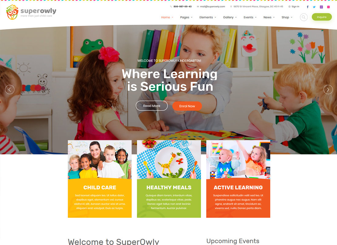 SuperOwly | Tema WordPress Anak-anak