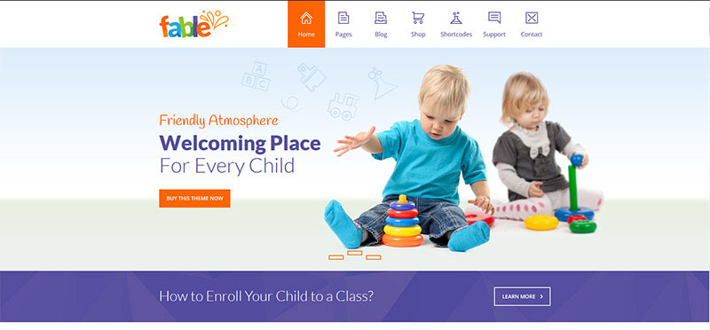 Fable - Tema WordPress TK Anak-anak
