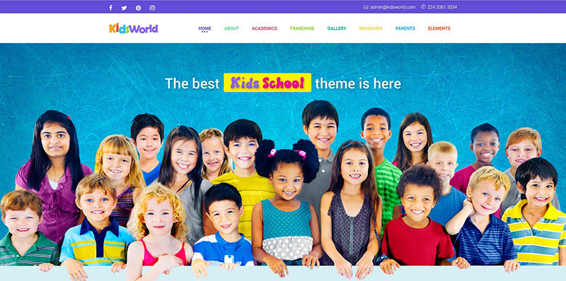 Dunia Anak - Anak, Tema WordPress Anak