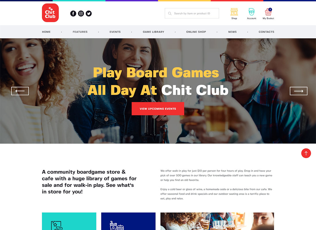Klub Chit | Tema WordPress Permainan Papan