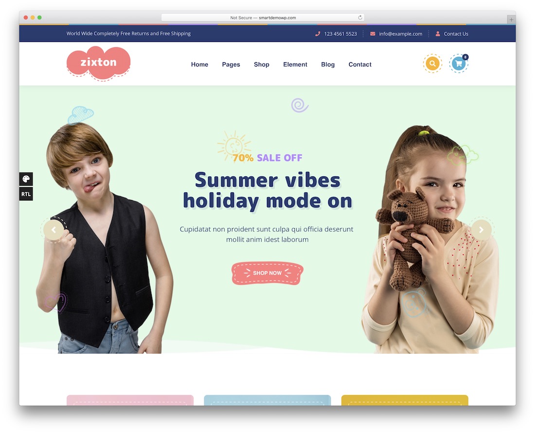 tema wordpress anak-anak zixton