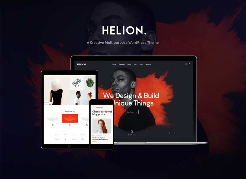 هيليون | محفظة إبداعية شخصية WordPress Theme + Store