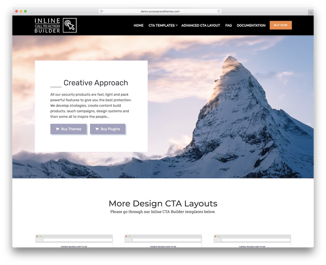مضمن cta builder call to action plugin