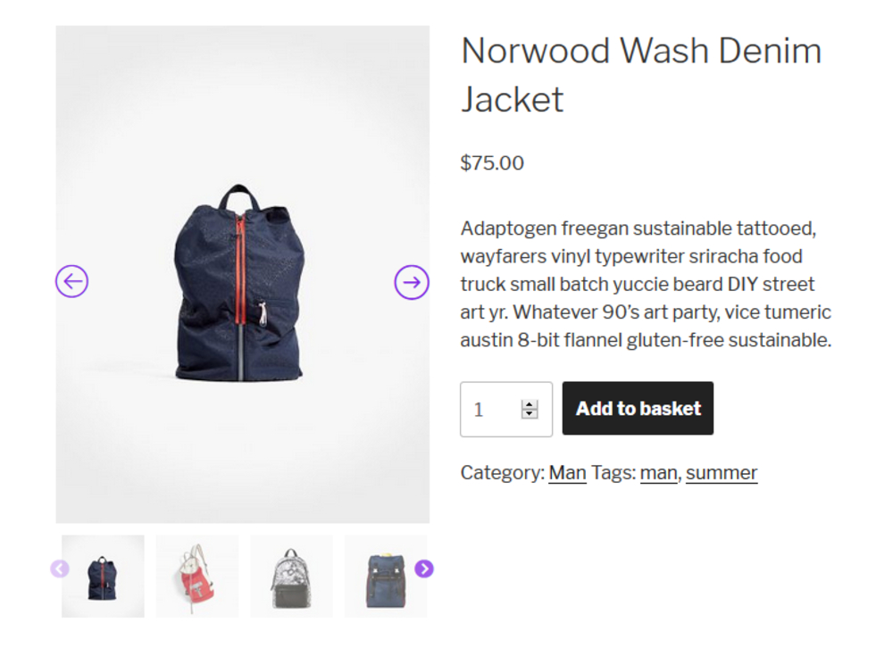شريط تمرير معرض منتجات WooCommerce سهل الاستخدام