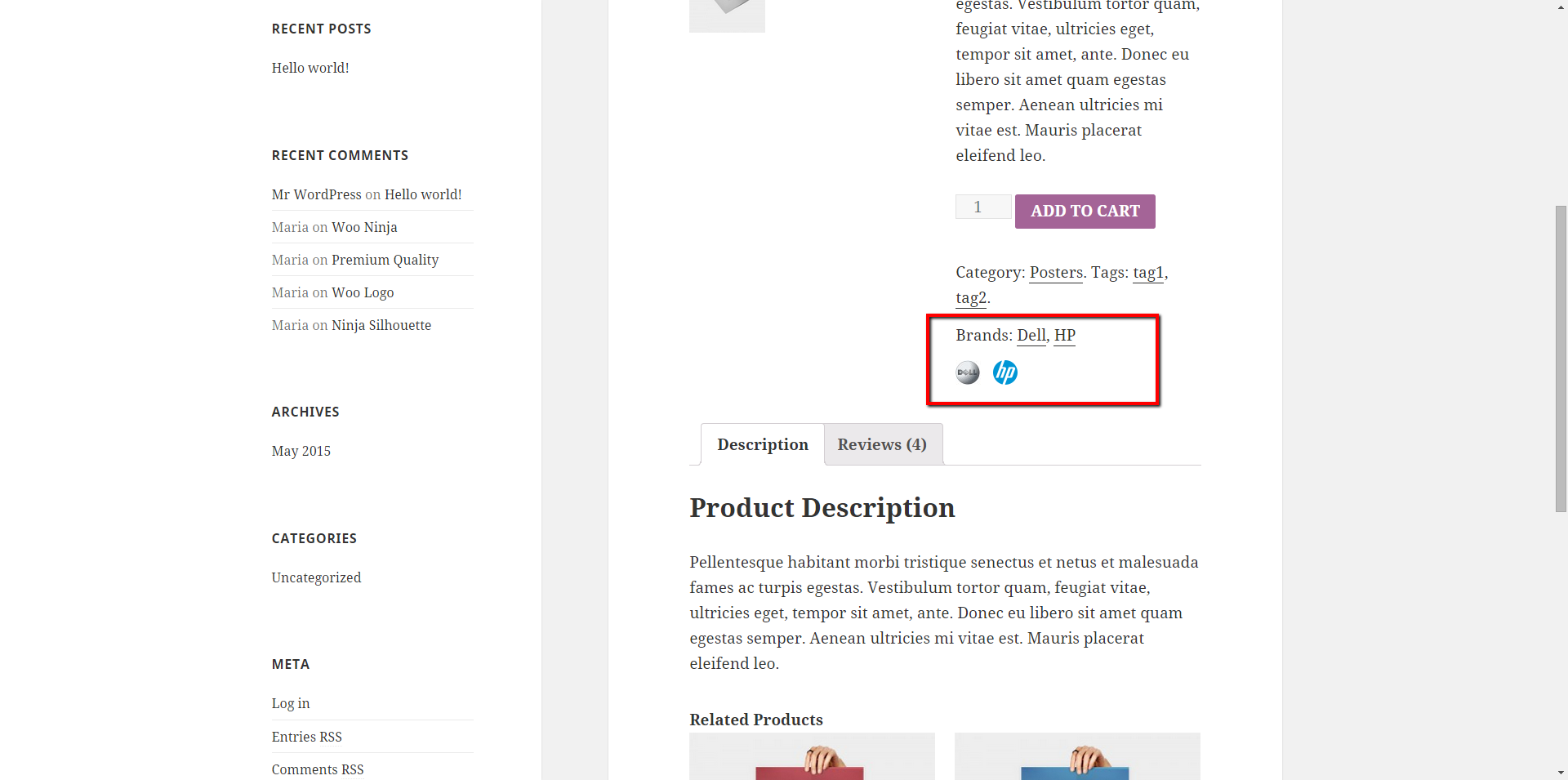 Duyarlı WooCommerce Markaları Eklentileri