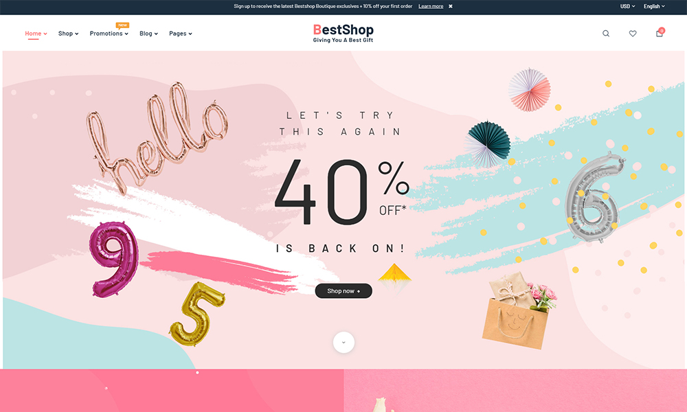 BestShop - موضوع السوق متعدد البائعين WooCommerce