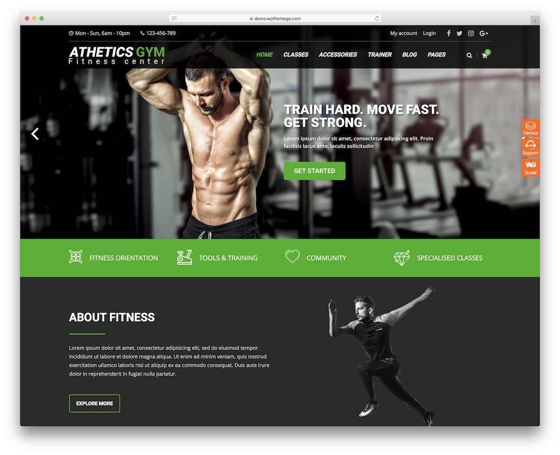 athetik wordpress thema