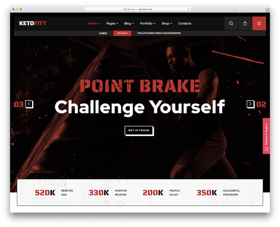 Ketofit Crossfit WordPress-Theme