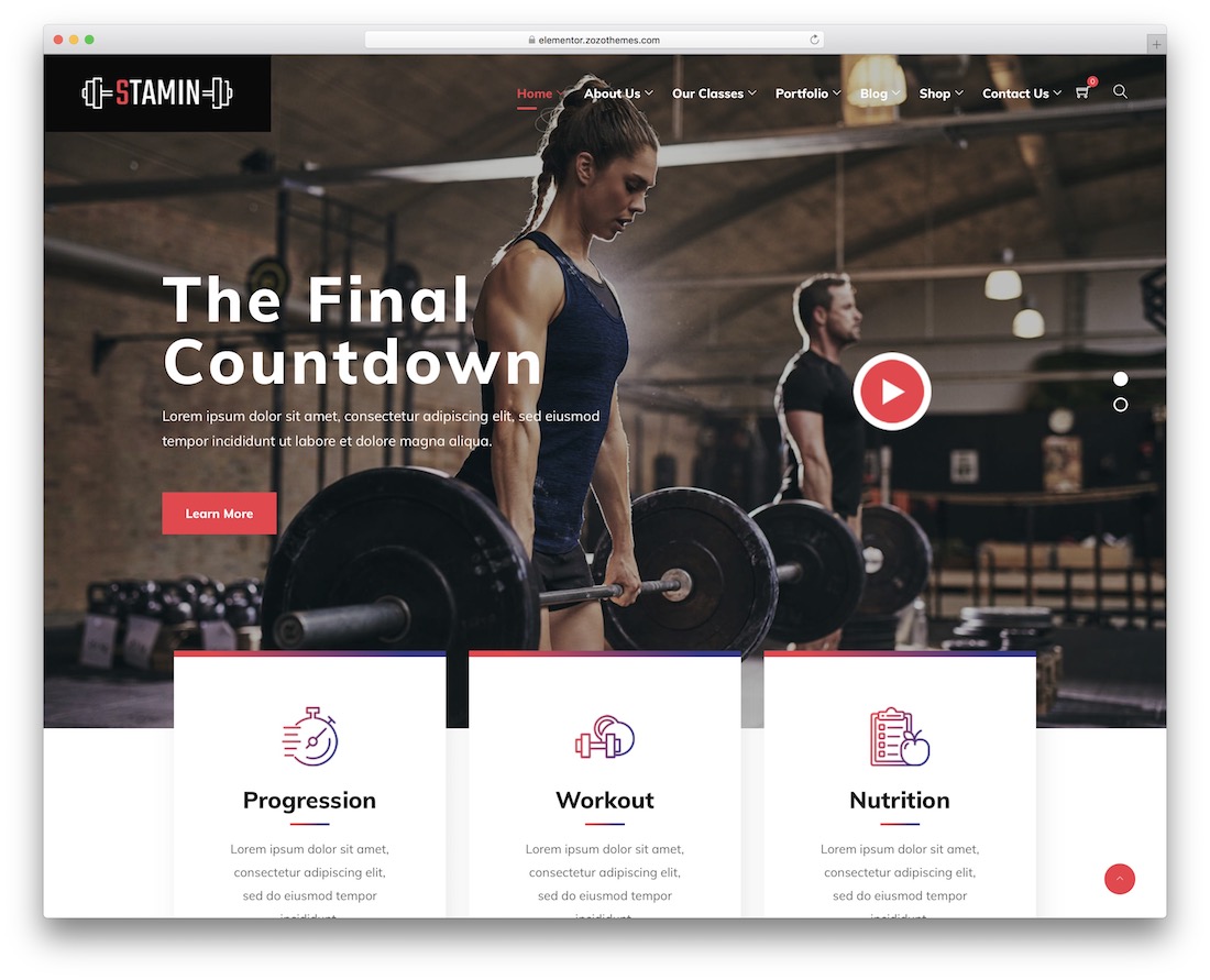 Ausdauer Crossfit WordPress-Theme