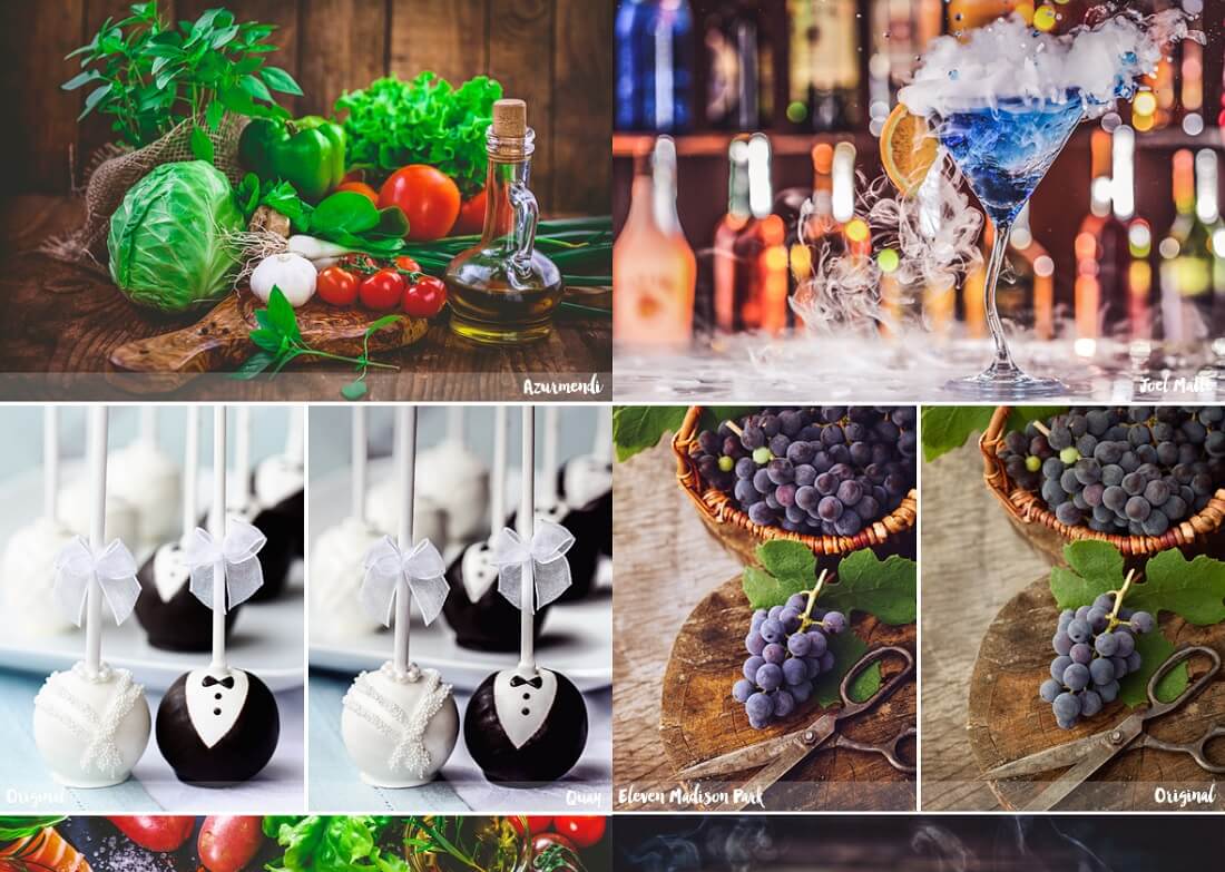 birinci sınıf yemek fotoğrafçılığı ışık odası ön ayarları