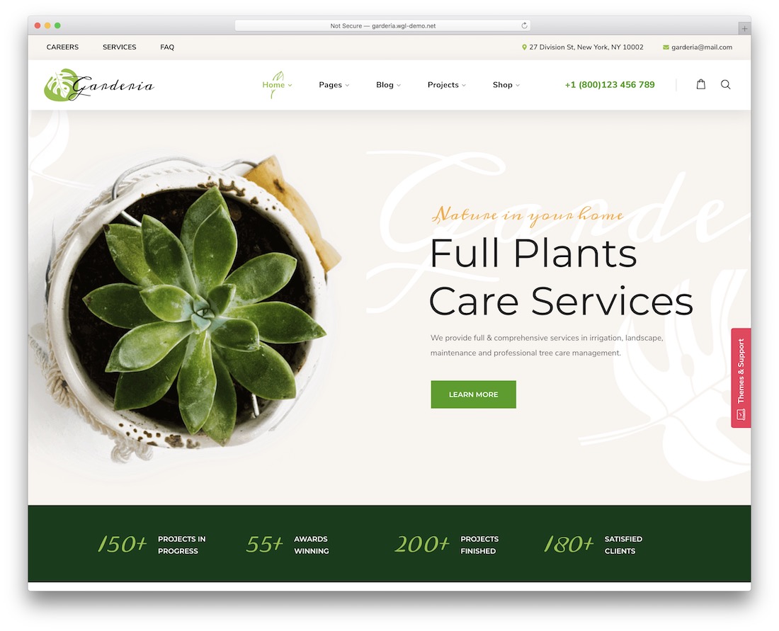 motyw wordpress kwiat garderia