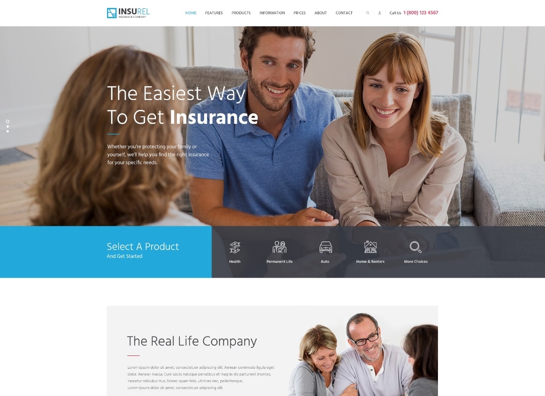 InsuRel | Versicherung & Finanzen WordPress Theme