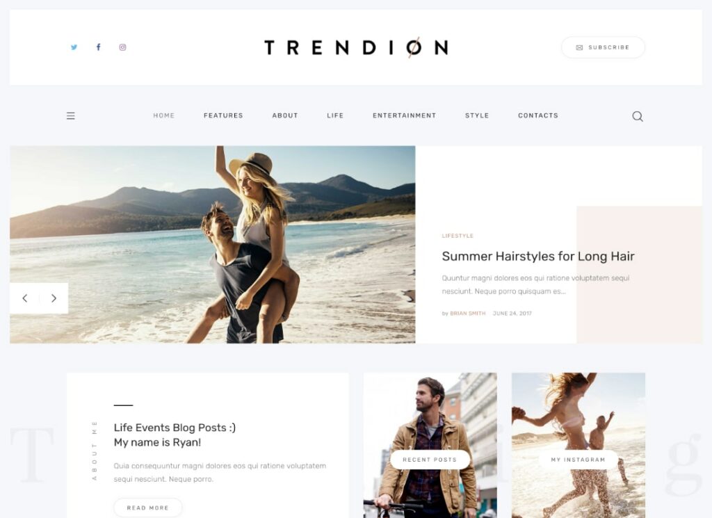 Trend | Kişisel Yaşam Tarzı Blog ve Dergi WordPress Teması