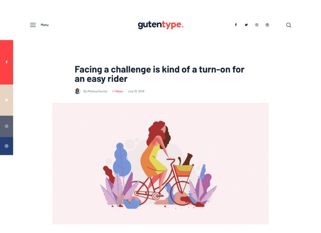 Gutentipi | Modern Blog için %100 Gutenberg WordPress Teması