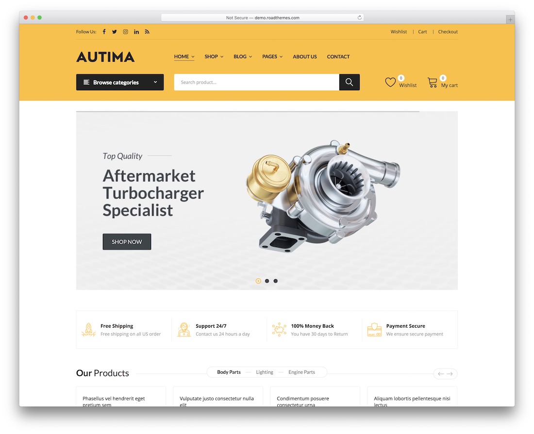 Auto-Wordpress-Theme von autima