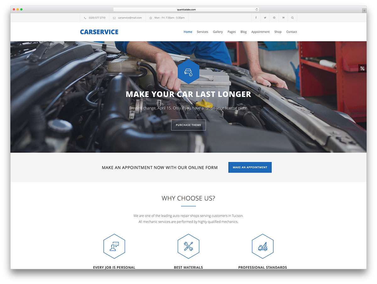 autoservice-einfache-wordpress-website-vorlage