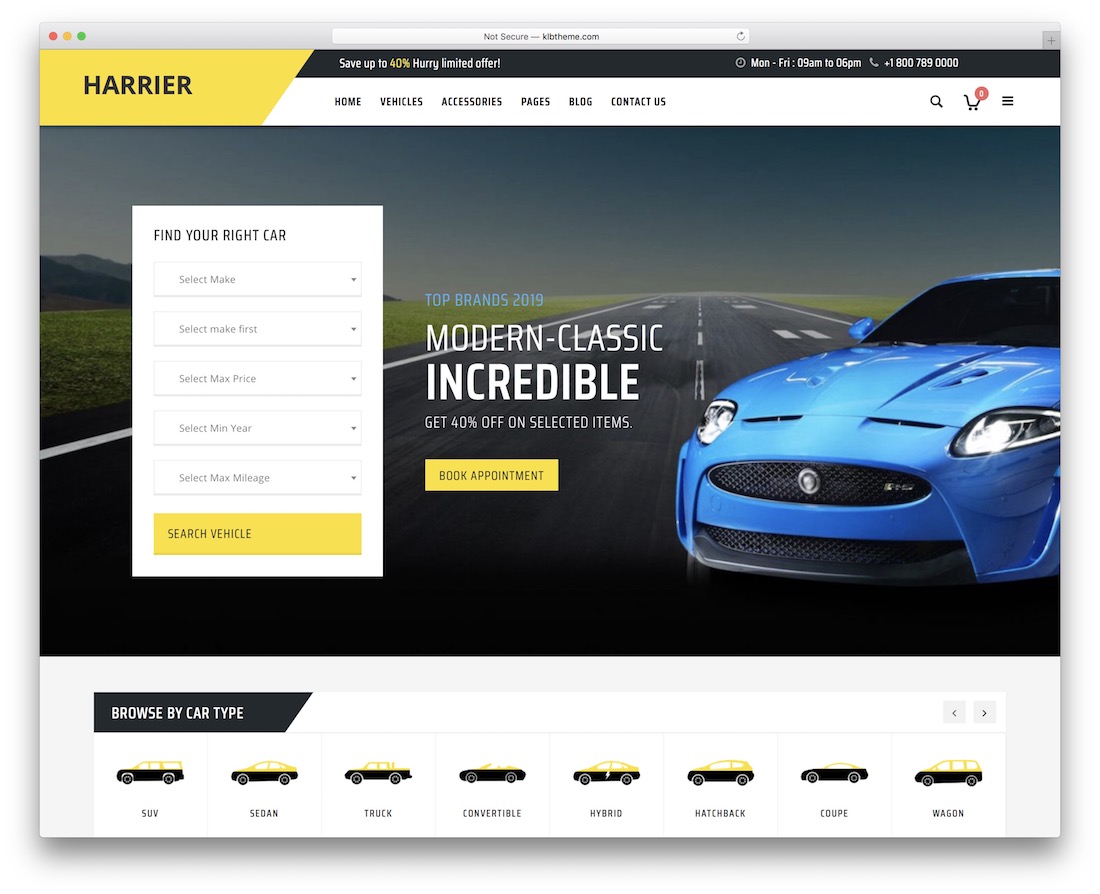 harrier WordPress-Theme