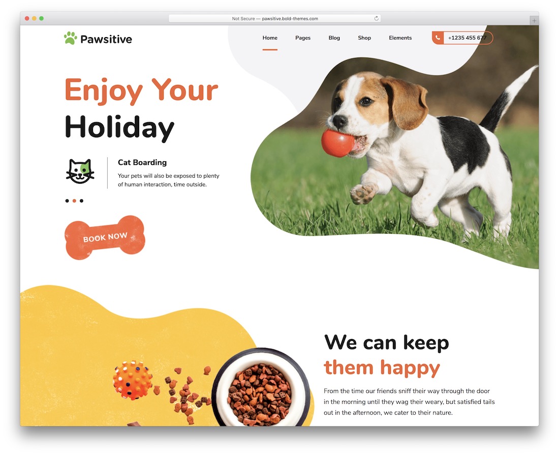pawsitive動物のワードプレスのテーマ