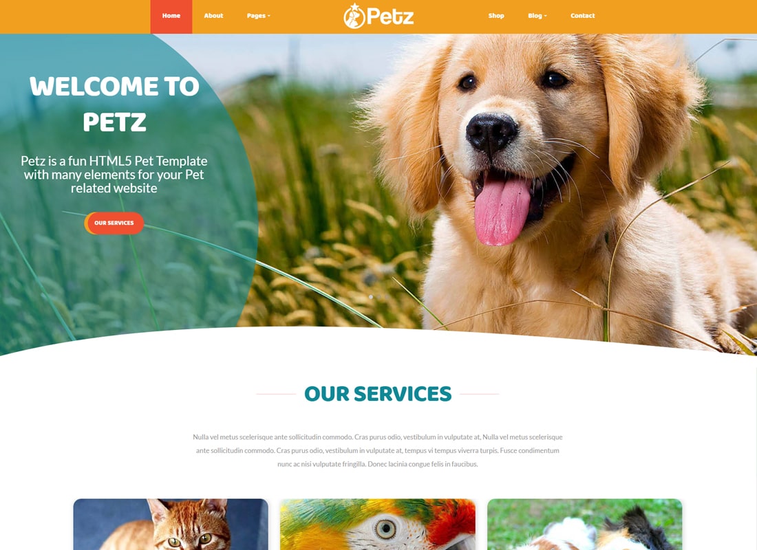Petz-ペットケアと獣医のテーマ