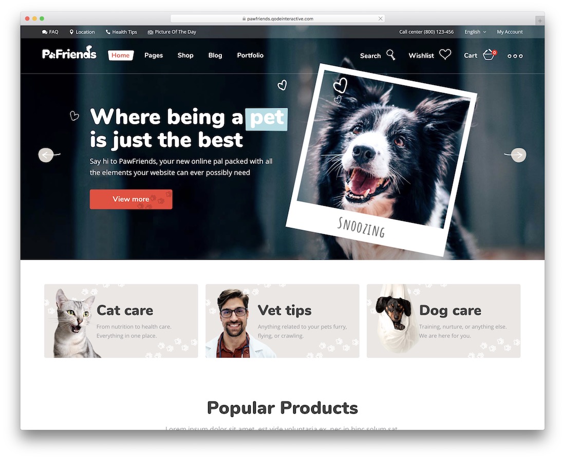pawfriends動物のワードプレスのテーマ