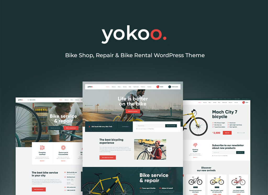 橫尾 |自行車店和自行車租賃 WordPress 主題