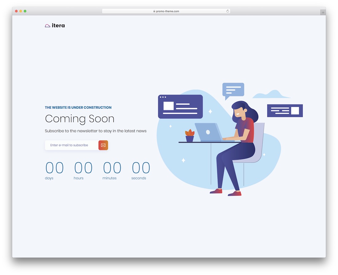 yineleme çok yakında wordpress teması