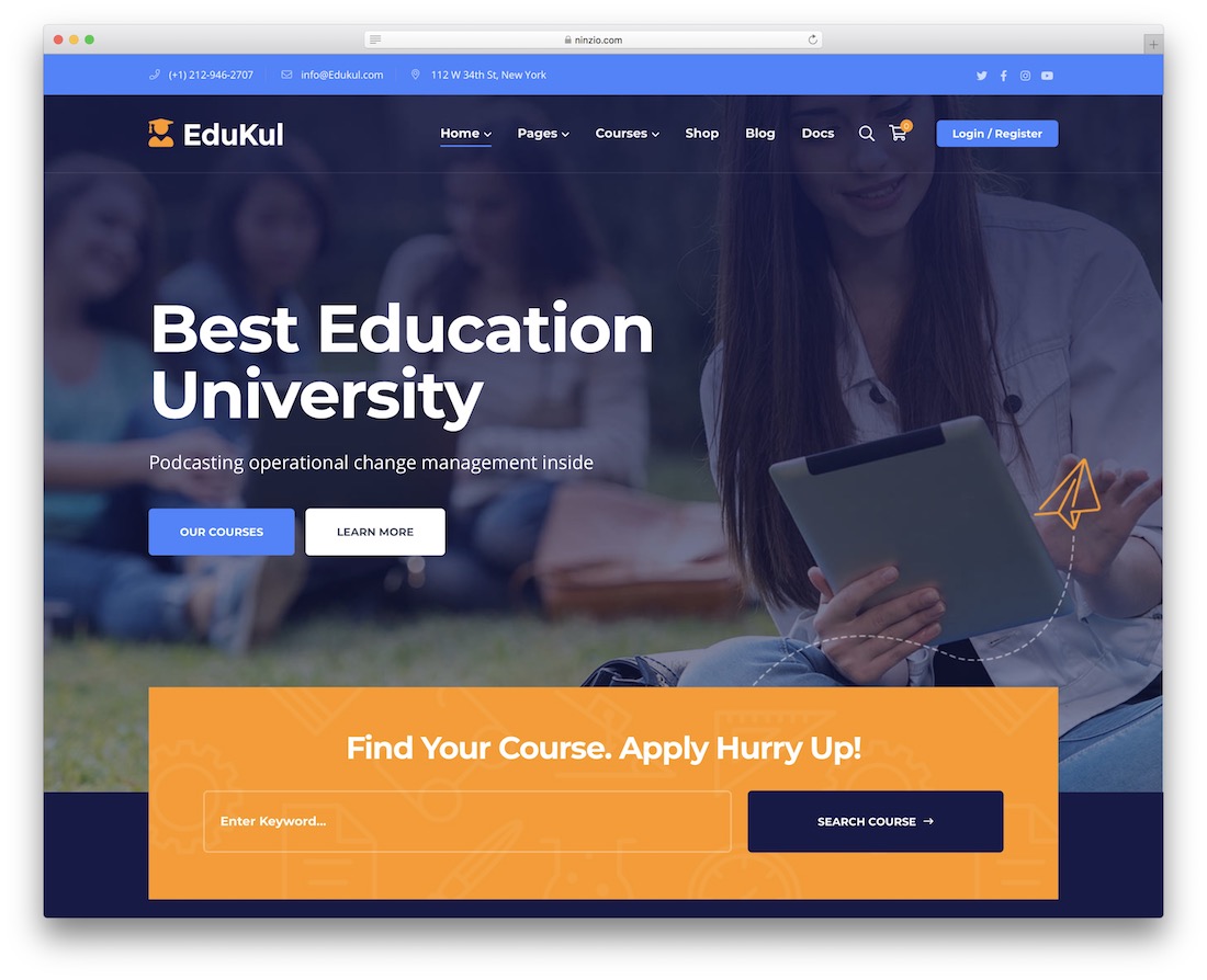 edukul wpml 호환 워드프레스 테마