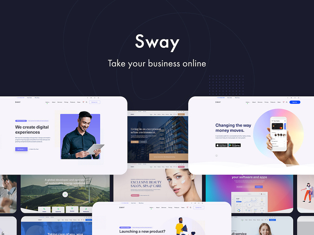 ondeggiare il tema wordpress