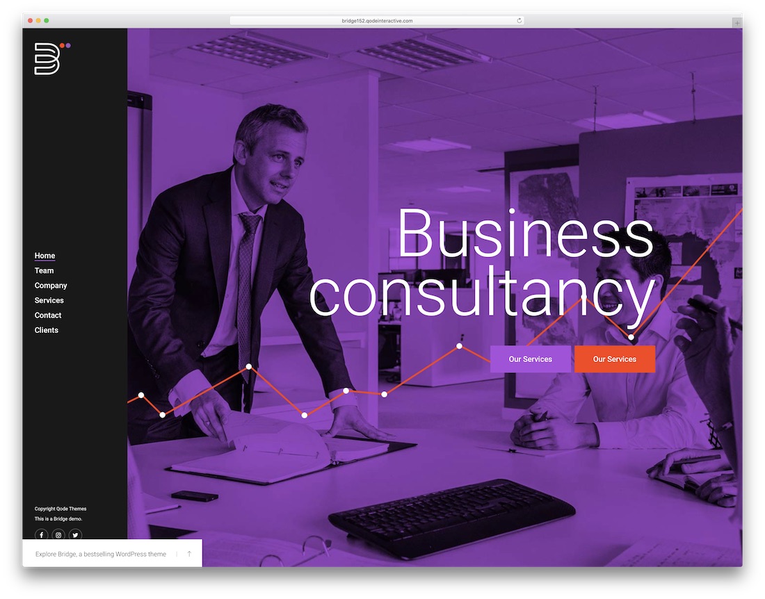 bridge consulenza tema wordpress