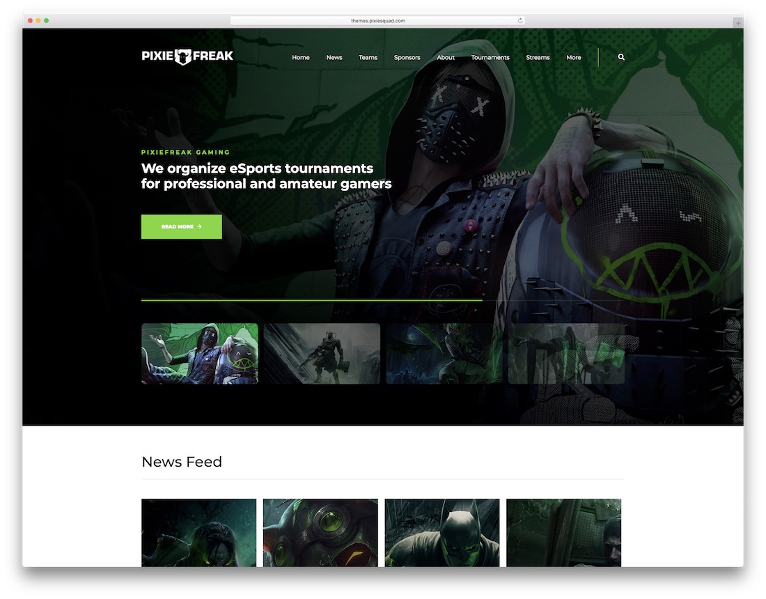 pixiefreak wordpress eğlence teması