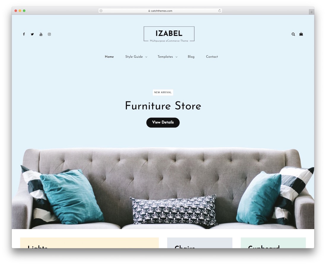 thème wordpress gratuit izabel