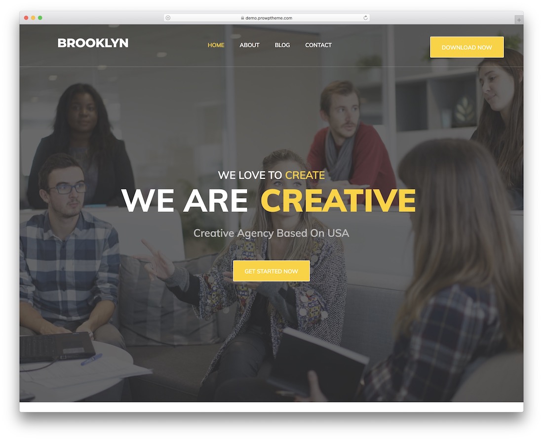 thème wordpress réactif gratuit brooklyn lite