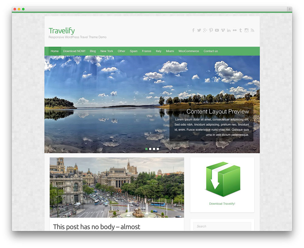 Travelify - Thème de voyage gratuit