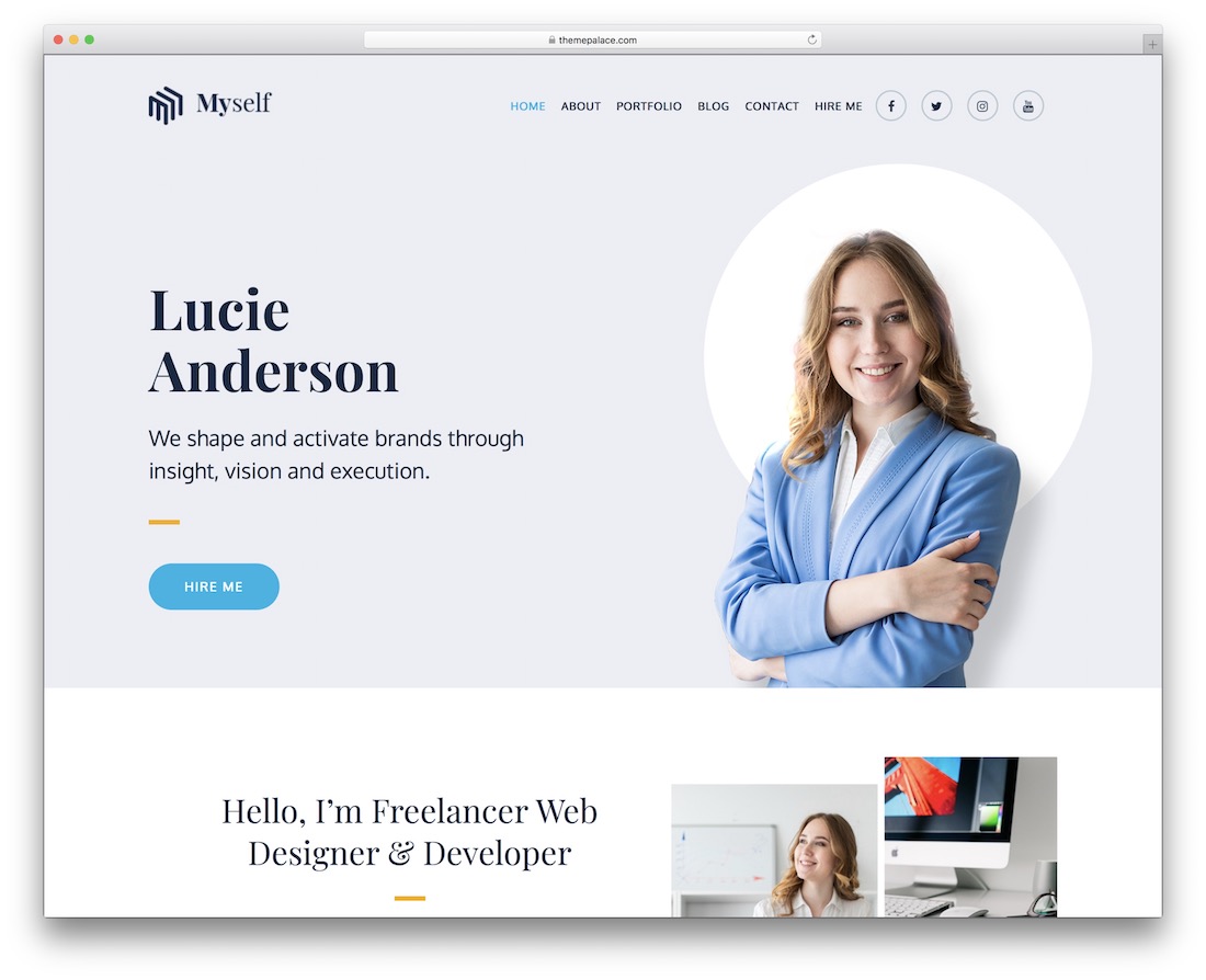 moi-même thème wordpress gratuit