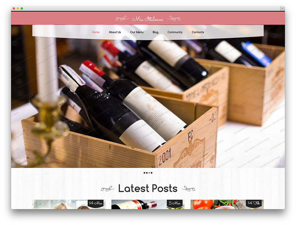 Free Restaurant WordPress Theme