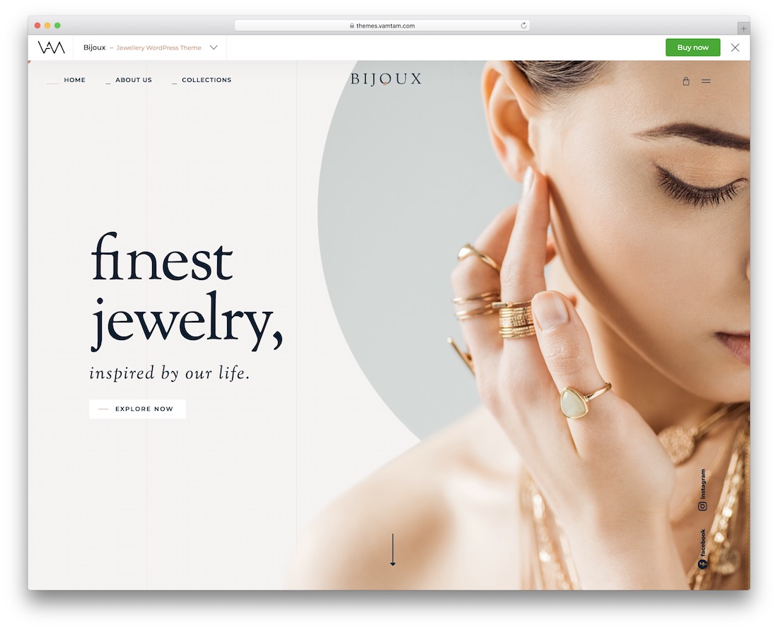 tema bijoux joias wordpress