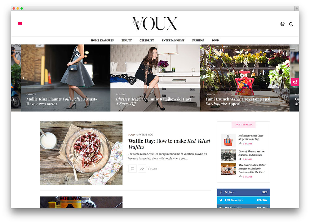voux-ファッションブログのテーマ