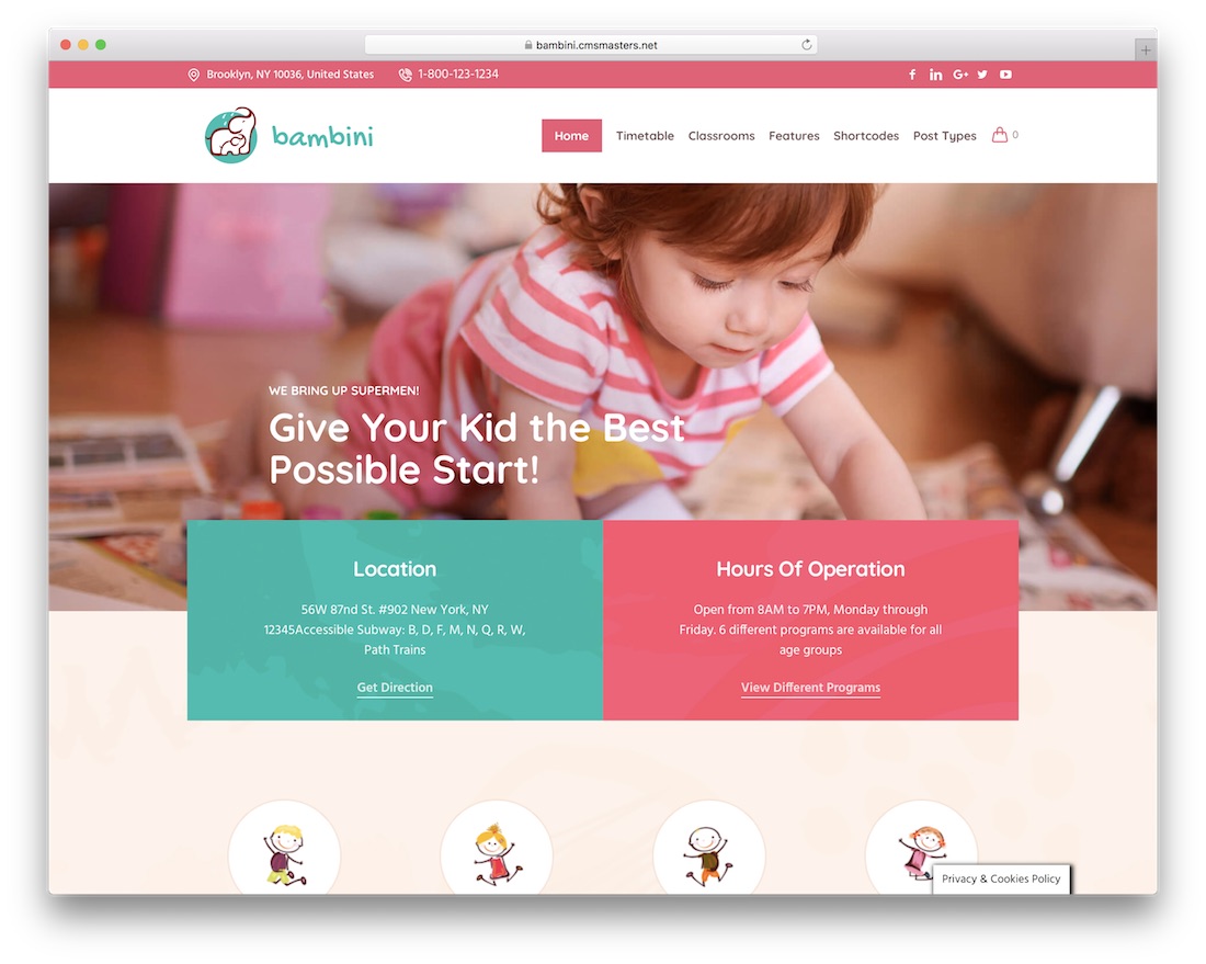 バンビーニ幼稚園ワードプレステーマ