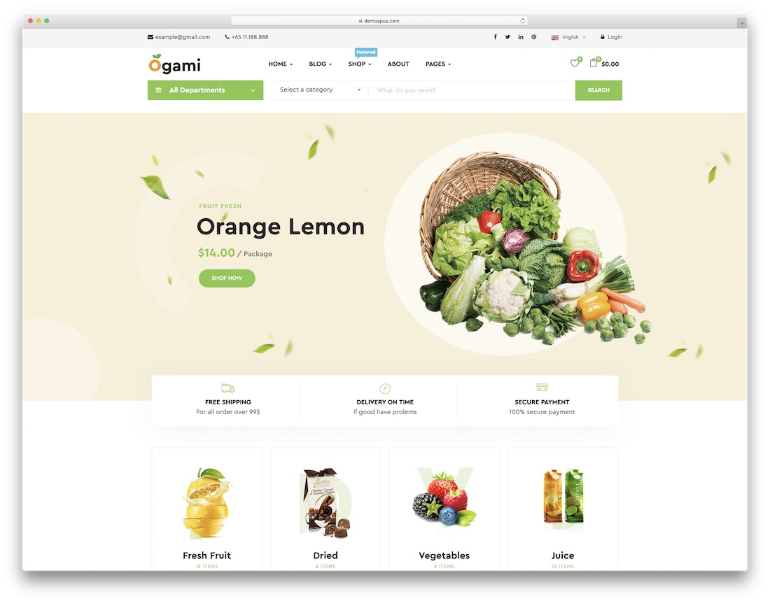 тема WordPress для фермеров огами